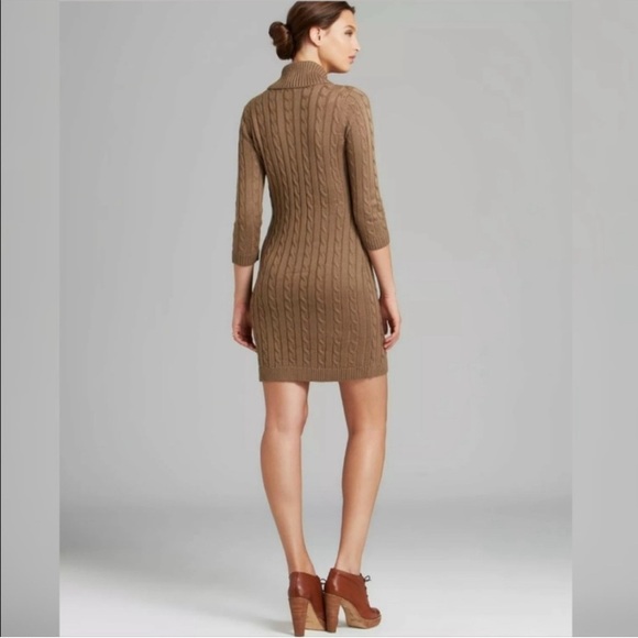 Calvin Klein Cable Knit Sweater Dress with Belt - Picture 7 of 7